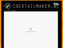 Tablet Screenshot of cocktailmaker.nl